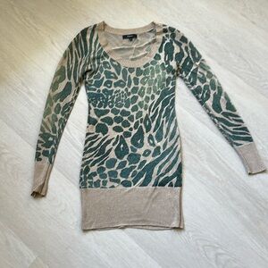 Express Metallic long top